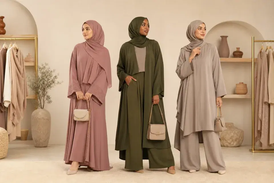 Original coordinated modest-fashion outfit recommendations